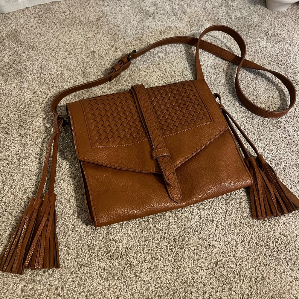 Brown crossbody purse